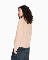 Armani Exchange - Cardigans, Woman, Camel, Size:
