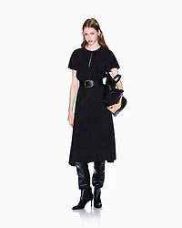 Armani Exchange - Midi Dresses, Woman, Black, Size: