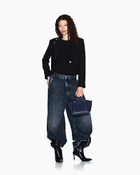 Short jacket with metal details