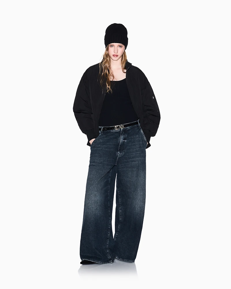 Recycled nylon bomber jacket