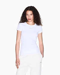Armani Exchange - Regular fit T-shirt with logo, Woman, White, Size: