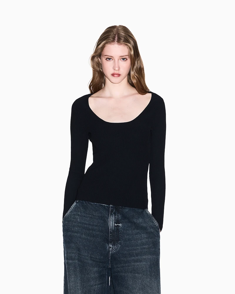 Armani Exchange - Jumpers, Woman, Black, Size: