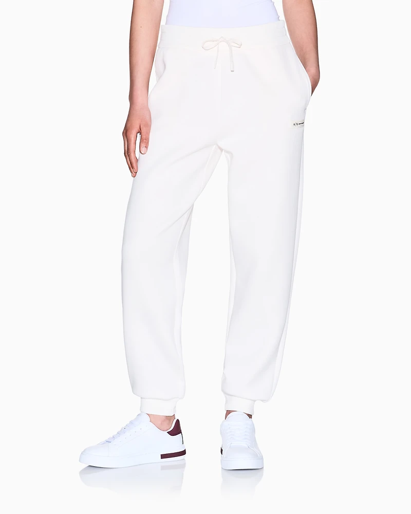 Armani Exchange - Sweatpants, Woman, White, Size: