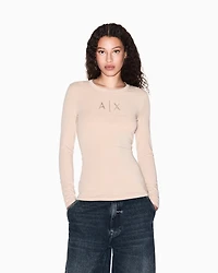 Long-sleeved T-shirt with logo