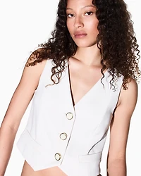 Waistcoat with gold buttons