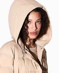 Nylon taffeta jacket with hood