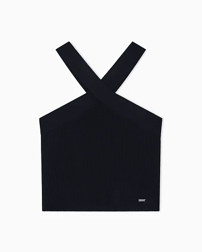 Armani Exchange - Knitted Tops, Woman, Black, Size: