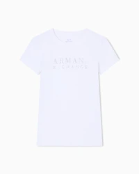 Armani Exchange - Slim Fit T-Shirts, Woman, White, Size: