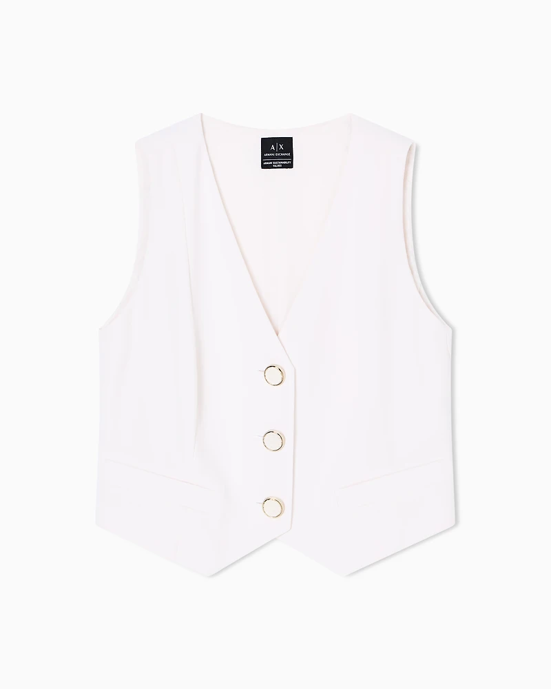 Waistcoat with gold buttons