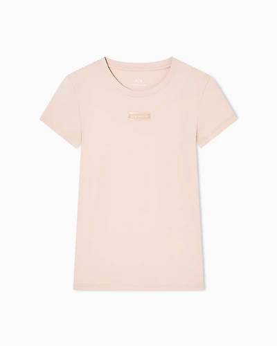Armani Exchange - Slim Fit T-Shirts, Woman, Camel, Size: