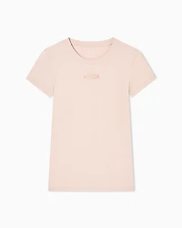 Armani Exchange - Slim Fit T-Shirts, Woman, Camel, Size: