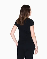 Armani Exchange - Slim Fit T-Shirts, Woman, Black, Size: