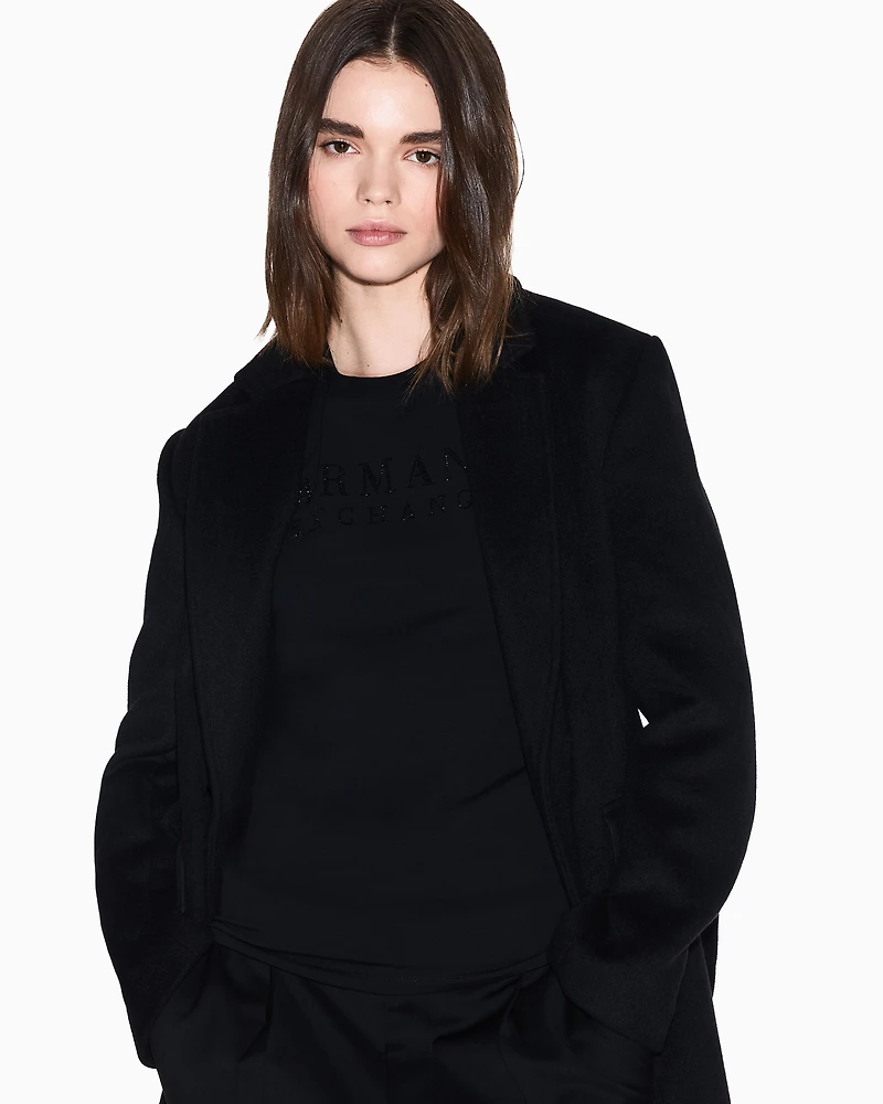 Stretch cotton T-shirt