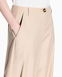 Armani Exchange -  Chino trousers with button, Woman, Camel, Size: