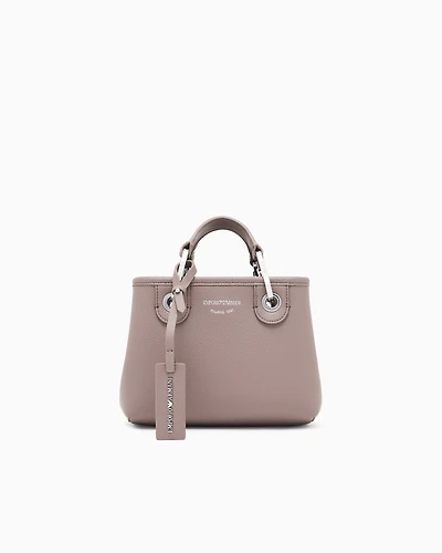 Emporio Armani - Deer-print MyEA mini bag, Woman, Camel, Size: TU
