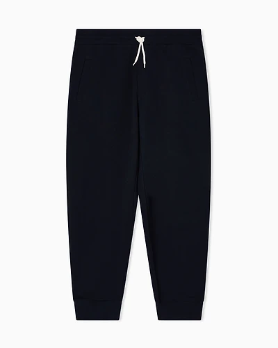 Emporio Armani - Jersey drawstring joggers, Man, Blue, Size: