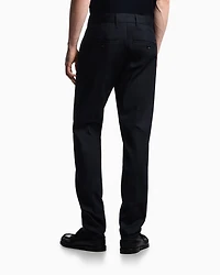 Emporio Armani - Comfort-gabardine chinos, Man, Navy Blue, Size: