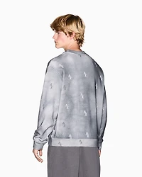 Armani Exchange - Crew neck sweatshirt with shaded print, Man, Grey, Size: