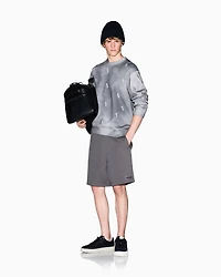 Armani Exchange - Crew neck sweatshirt with shaded print, Man, Grey, Size: