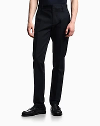 Emporio Armani - Comfort-gabardine chinos, Man, Navy Blue, Size: