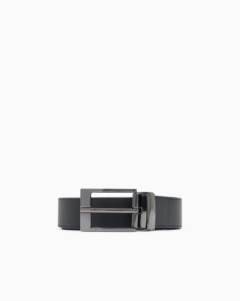 Coated leather belt