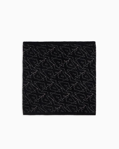 Armani Exchange - Neck with allover logo, Man, Black, Size: TU