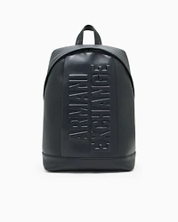 Backpack with embossed logo