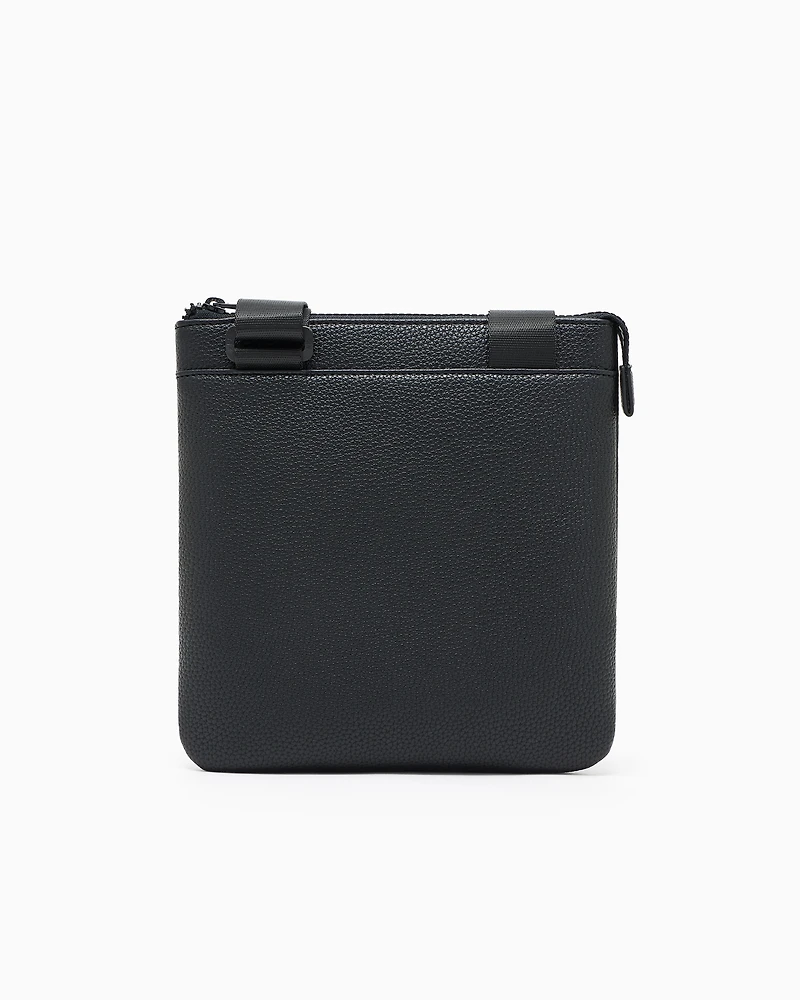 Shoulder bag with embossed logo