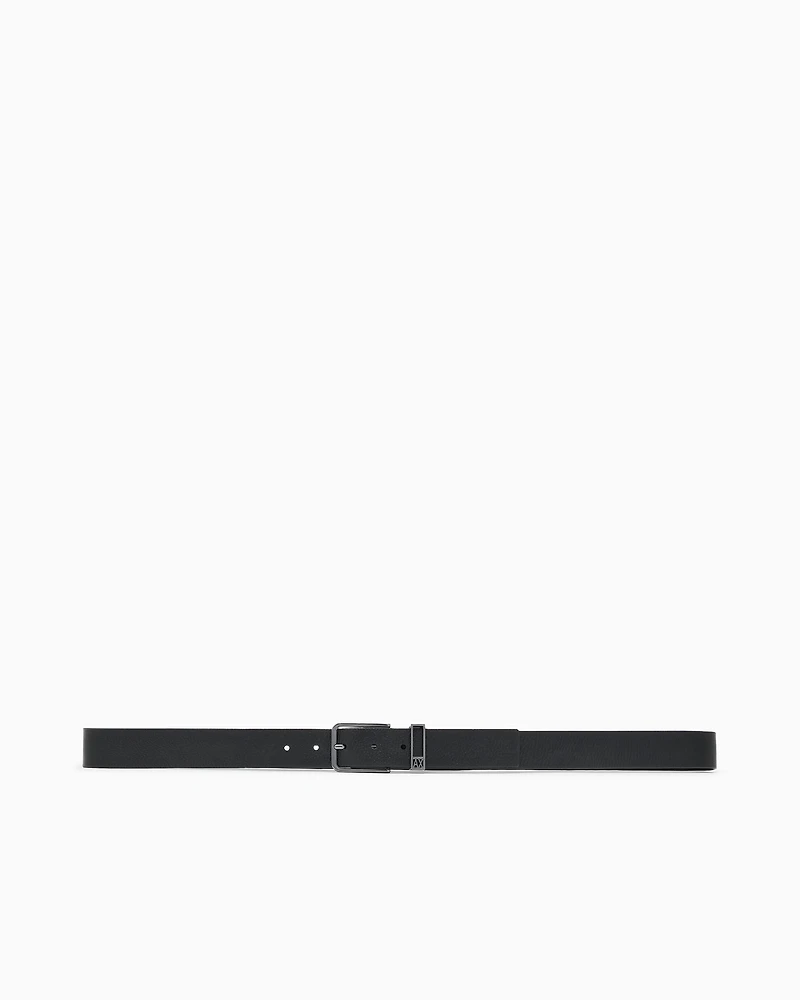 Armani Exchange - Leather belt, Man, Black, Size: TU