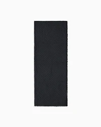 Jacquard logo scarf