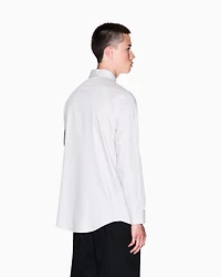 Regular fit jacquard cotton shirt