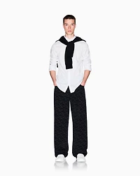 Slim fit micro-pattern shirt