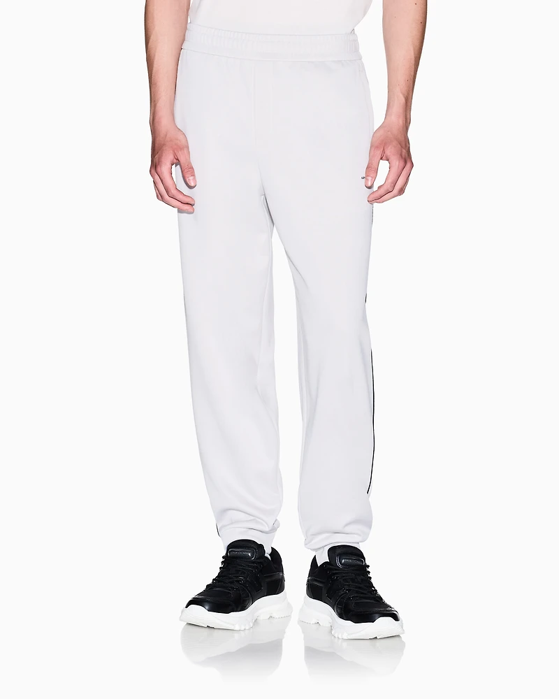 Armani Exchange - Contrast piping jogger pants, Man, White, Size: