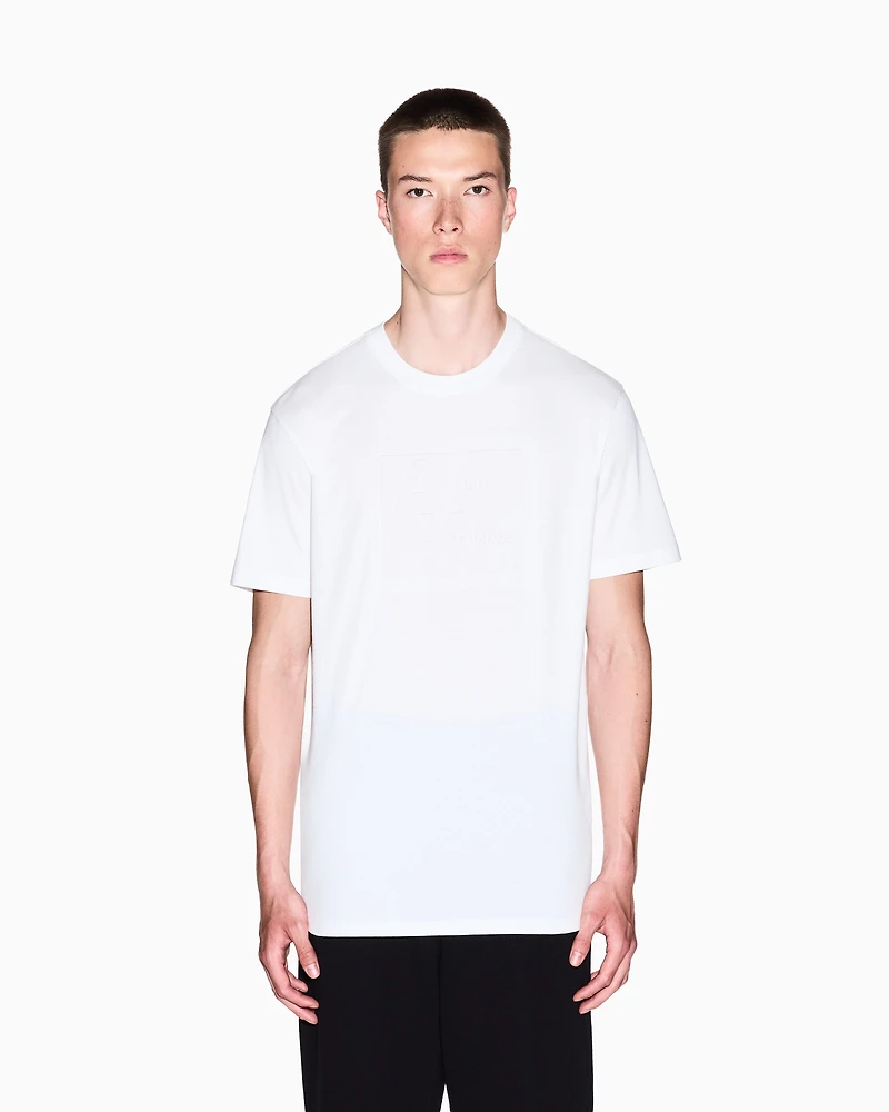 Regular fit T-shirt with embossed logo