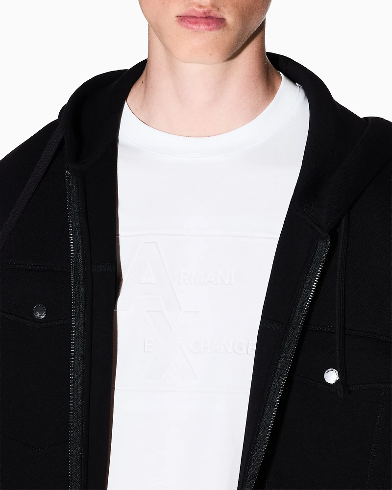 Regular fit T-shirt with embossed logo