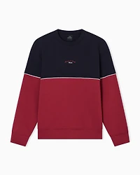 Two-tone sweatshirt stretch fabric