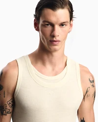 Emporio Armani - Limited Edition jersey tank top, Man, White, Size: