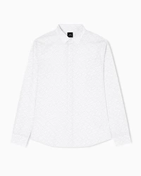 Slim fit micro-pattern shirt