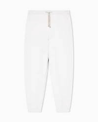 Armani Exchange - Cotton blend pique trousers, Man, White, Size: