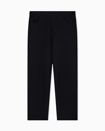 Armani Exchange - Cotton blend pique trousers, Man, Black, Size: