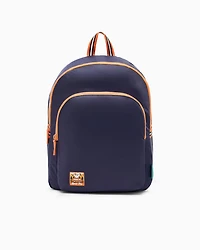 Emporio Armani - Round nylon backpack , Boy, Navy Blue, Size: TU