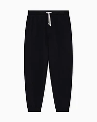 Armani Exchange - Cotton blend pique trousers, Man, Black, Size:
