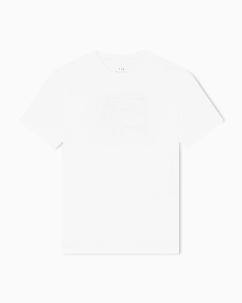 Regular fit T-shirt with embossed logo
