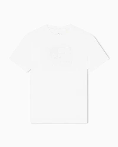 Regular fit T-shirt with embossed logo