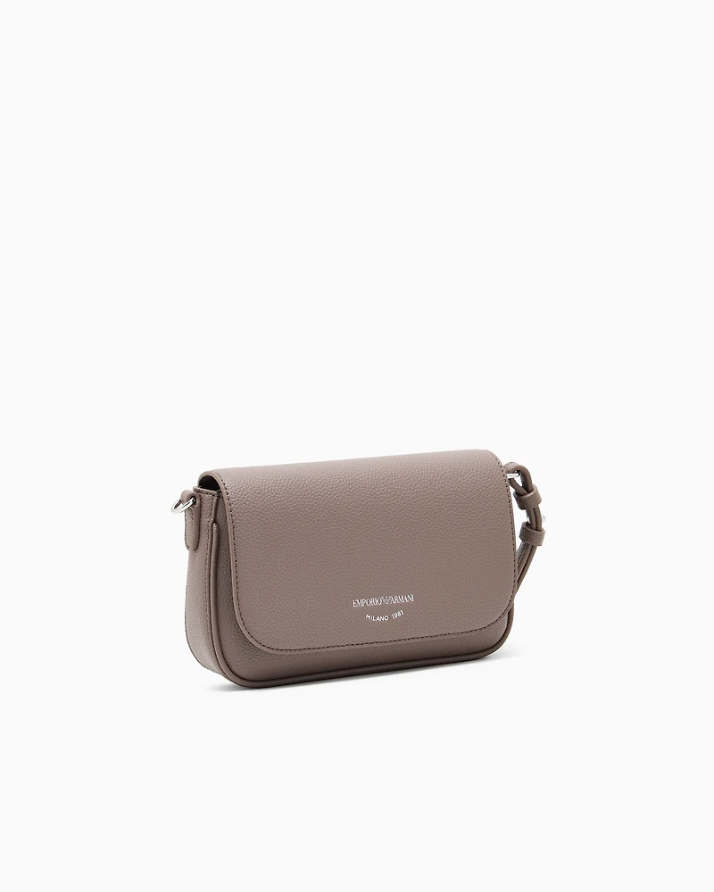 Emporio Armani - Deer-print mini bag, Woman, Camel, Size: TU