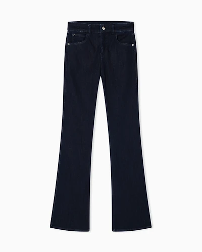 Emporio Armani - J47 slim-fit, viscose-blend denim jeans, Woman, Blue, Size: