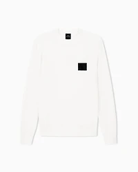 Armani Exchange - Crew neck sweater with patch, Man, White, Size: