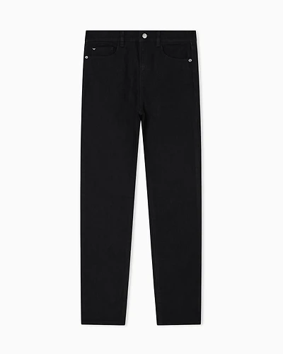 Emporio Armani - J20 comfort denim skinny jeans, Woman, Black, Size: