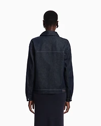 Emporio Armani - 11.5 oz denim jacket, Woman, Blue, Size: