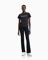 Emporio Armani - J47 slim-fit, viscose-blend denim jeans, Woman, Blue, Size: